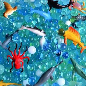 img 4 attached to 🌊 Сенсорный набор Ainolway с водяными шариками и морскими животными: Раскройте тактильные удовольствия!