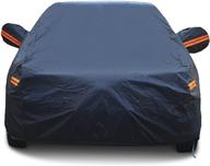 premium waterproof full car covers with zipper mirror pocket for audi a4, s5, rs acura chevy cruze cadillac dodge ford - all weather sun uv rain dust snow resistant protection logo