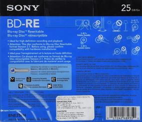 img 1 attached to 📀 Sony BD-RE 25GB Single Layer Disc - Rewritable, 2X Speed