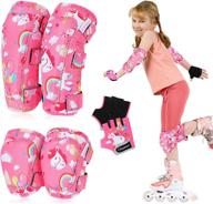 🧒 clispeed kids knee pads and elbow pads with bike gloves - ideal protective gear for skating, biking, skiing, skateboarding, and scooter activities (2-8 years) logo