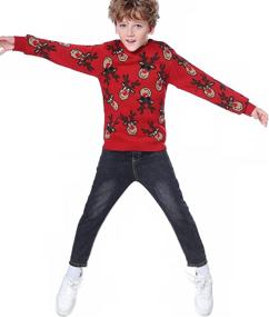 img 3 attached to 🦌 Daisysboutique Children Christmas Reindeer CuteDeers Boys' Sweater Collection: Festive and Fashionable Clothing for Kids