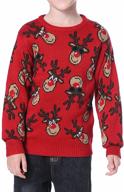 🦌 daisysboutique children christmas reindeer cutedeers boys' sweater collection: festive and fashionable clothing for kids logo