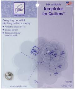 img 1 attached to 🌸 June Tailor Mix and Match Flower Quilting Templates - Set of 6