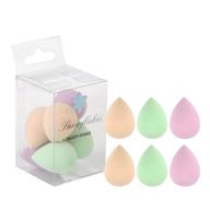 ❄️ snowflakes mini beauty makeup sponge blender: 6pcs for flawless foundation, concealer, and eye shadow application – latex-free, micro-sized & perfect for under eyes, highlighting, and contouring logo