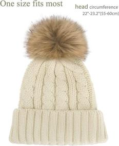 img 3 attached to Camptarce Winter Chunky Beanie Trendy Outdoor Recreation and Hiking & Outdoor Recreation Clothing