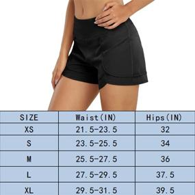 img 2 attached to Eoulawey Women Running Shorts: Stylish & Convenient Zipper Pockets, Quick-Dry, High Waist - Perfect for Gym, Yoga, and Workouts
