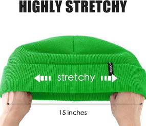 img 1 attached to VODIORE Beanie Winter Slouchy Cuffed Sports & Fitness