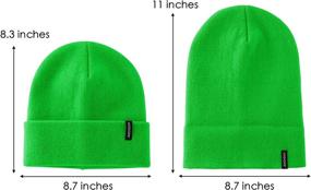 img 2 attached to VODIORE Beanie Winter Slouchy Cuffed Sports & Fitness
