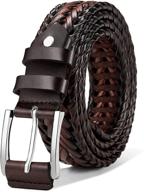 bulliant leather braided casual anyfit men's accessories in belts logo