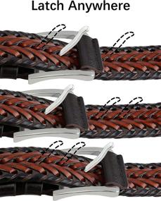 img 1 attached to Bulliant Leather Braided Casual Anyfit Men's Accessories in Belts