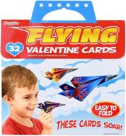 💌 kangaroo's 32-count valentine's day cards for kids: flying paper airplanes logo