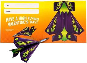 img 3 attached to 💌 Kangaroo's 32-Count Valentine's Day Cards for Kids: Flying Paper Airplanes