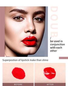 img 1 attached to 💋 Natural Lip Plumper Set: Lip Plumping Serum, Lip Balm, Gloss, Mask, Filler - Beautiful Fuller, Moisturizing, Reducing Fine Lines - Day & Night (2PCS)