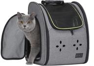 🐾 comfortable soft-side pet carrier backpack by petsfit - ideal for traveling, hiking, camping with small dogs, cats, and rabbits - great ventilation logo