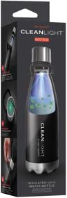 img 4 attached to KeySmart CleanLight Bottle - Portable Insulated Water Bottle with UV Disinfection (Black)