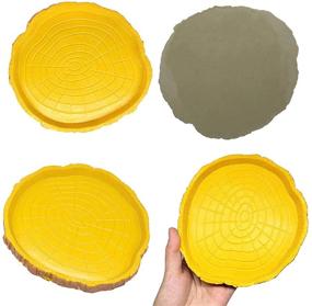 img 1 attached to MINYULUA Reptile Food Water Bowl: Resin Rock Dish for Tortoise, Turtle, Gecko, Snake, Lizard, Ball Python - Premium Feeder & Water Tray