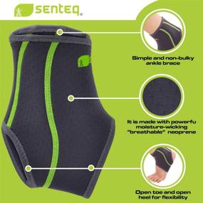 img 1 attached to SENTEQ Arthritis Compression Ankle Brace