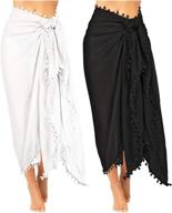 👙 women's sarong swimsuit with tassel detail - clothing and swimwear for women logo