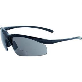 img 4 attached to 👓 UV400 Magnifying Bifocal Safety Glasses with 2.50 Magnifier Smoke Lens - Apex Reading Eyewear