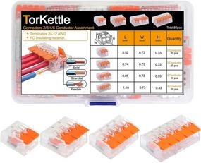 img 4 attached to 💡 60PCS Compact Splicing Wire Connectors Assortment Kits for Electrical Solid Stranded Flexible Wires - 2/3/4/5 Conductor Options