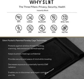 img 2 attached to 📵 Waterproof Signal Blocking Nylon Smartphone Faraday Bag with Quick Access - Device Shielding for iPhone, Samsung Galaxy, and Most Phones - Travel, Privacy, Anti-Hacking - Available in Multiple Colors