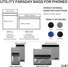 img 4 attached to 📵 Waterproof Signal Blocking Nylon Smartphone Faraday Bag with Quick Access - Device Shielding for iPhone, Samsung Galaxy, and Most Phones - Travel, Privacy, Anti-Hacking - Available in Multiple Colors