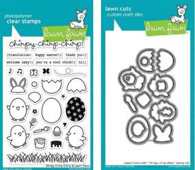 img 1 attached to Lawn Fawn Chirpy Chirp Chirp Clear Stamp and Die Set: A Perfect Crafting Companion