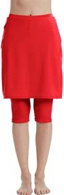 img 4 attached to 👙 Seagoo Leggings Skirted Swimwear Women's Clothing in Swimsuits & Cover Ups