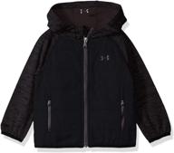 🧥 stay warm and stylish with under armour boys' day trekker hooded hybrid jacket logo