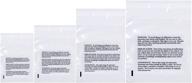 🛍️ resealable clear poly bags with suffocation warning - small combo pack of 400 (100 each size) - 4x6", 5x7", 6x9", 8x10" - by retail supply co logo