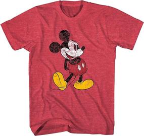 img 1 attached to 🖤 Disney Classic Distressed Standing Charcoal Men's T-Shirts & Tanks - Enhanced for SEO