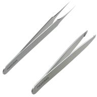 💅 get perfect eyebrows with tweezees precision stainless steel tweezers - professional slant & splinter tip for extra sharp hair removal logo