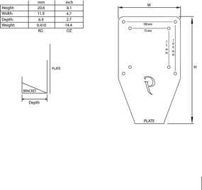 img 1 attached to 🖥️ Gladiator Joe VESA Arm Adapter Bracket: Compatible with HP Pavilion Monitors - Made in North America