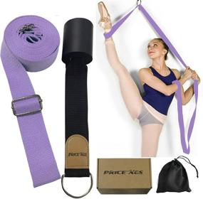 img 4 attached to 🦵 Enhance Flexibility and Lengthen Muscles with Price Xes Adjustable Leg Stretcher - Ultimate Ballet Stretch Band for Door Install