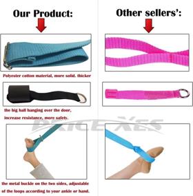 img 2 attached to 🦵 Enhance Flexibility and Lengthen Muscles with Price Xes Adjustable Leg Stretcher - Ultimate Ballet Stretch Band for Door Install