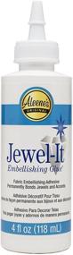 img 1 attached to 💎 Aleene's Jewel-It Embellishing Glue - Clear, 4 Fl Oz - 4 Ounces Size