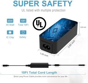 img 2 attached to ⚡ 45W AC Charger Adapter Compatible with Dell Inspiron Vostro 3580 3583 3585 3593 3793 5591 5593 3790 3785 3595 3590 3584 3582 3581 3493 3490 3482 3481 3590 5490 5590 Laptop Power Supply Cord