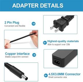 img 3 attached to ⚡ 45W AC Charger Adapter Compatible with Dell Inspiron Vostro 3580 3583 3585 3593 3793 5591 5593 3790 3785 3595 3590 3584 3582 3581 3493 3490 3482 3481 3590 5490 5590 Laptop Power Supply Cord