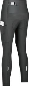 img 4 attached to ❄️ CEROTIPOLAR Thermal Fleece Cycling Tights for Improved Performance in Fall and Cold Winter