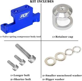 img 2 attached to 🔧 PQY Valve Spring Compressor Tool for Easy Removal of Honda Acura K Series K20 K24 F20C F22C - Blue, Compatible with Engines