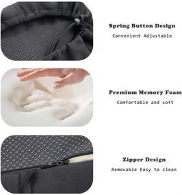 img 1 attached to 🦵 Enhance Comfort & Stability: Saftybay Knee Walker Pad Cover - Premium Memory Foam Accessory for Knee Scooter and Roller