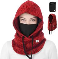 🧣 winter balaclava hat with facial neck warmer - sporty street fashion for skiing logo