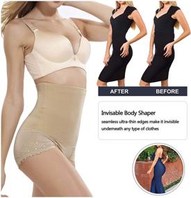 img 2 attached to 🩲 Gotoly Women High Waist Butt Lifter Tummy Control Panty - Slim Waist Trainer Body Shaper