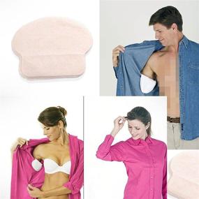 img 3 attached to 200 Pcs (100 Pairs) Underarm Armpit Sweat Pads – Stay Fresh and Dry with Summer Deodorants, Disposable Cotton Pads Dress – Ultimate Stop Sweat Shield Guard Absorbing Solution