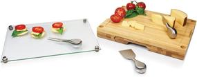 img 2 attached to 🧀 TOSCANA Concerto Cheese Board Set: Enhancing Your Picnic Time with 5-Piece Serving Set