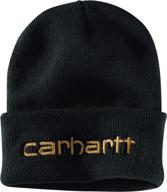 🧢 carhartt men's insulated logo graphic cuffed beanie - knit design logo