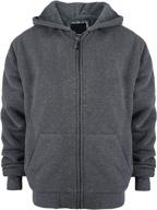 🧥 sherpa-lined zip-up fleece sweatshirts for boys' clothing logo