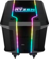 высокопроизводительный воздушный охладитель цпу: cooler master amd wraith ripper для threadripper tr4 с подсветкой логотипа argb threadripper, 7 тепловых трубок, двухбашенным радиатором и воздушным направляющим wraith armor. логотип