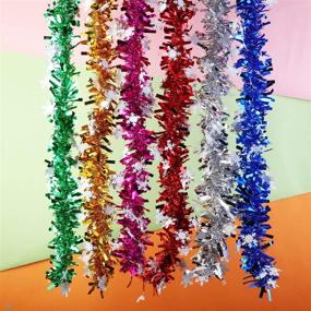 img 1 attached to WILLBOND Snowflake Christmas Garland Supplies Seasonal Decor