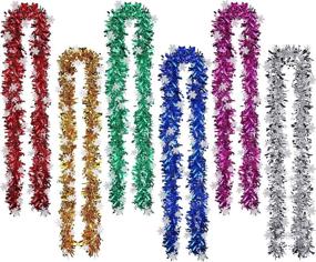 img 4 attached to WILLBOND Snowflake Christmas Garland Supplies Seasonal Decor